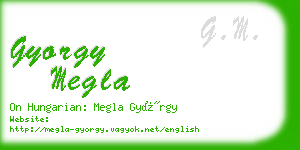 gyorgy megla business card